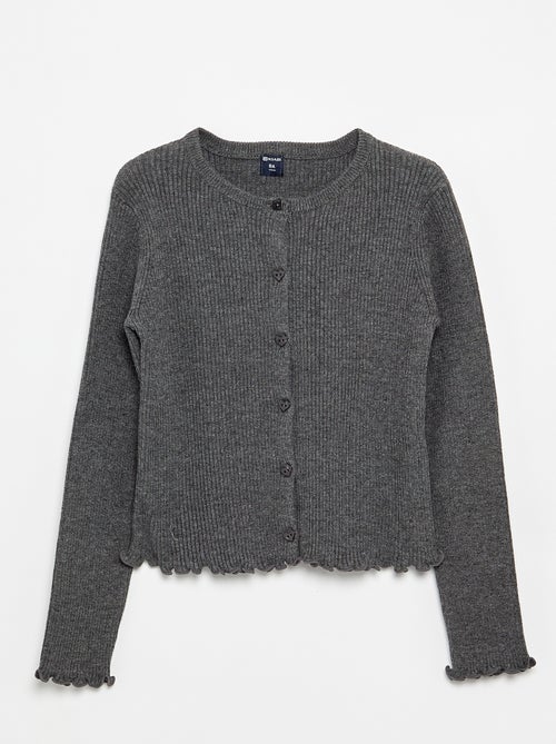 Geribd vest met lange mouwen - Kiabi