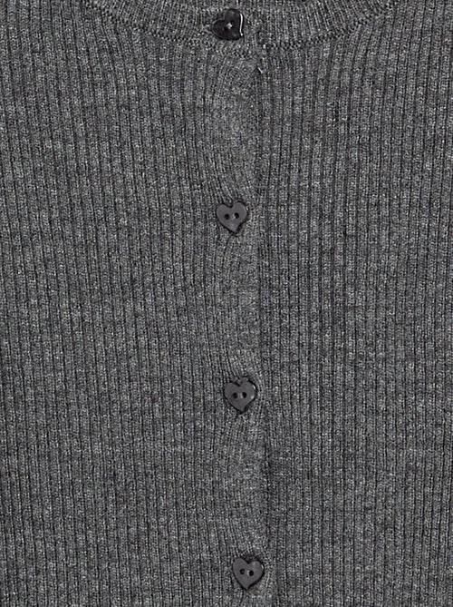 Geribd vest met lange mouwen - Kiabi