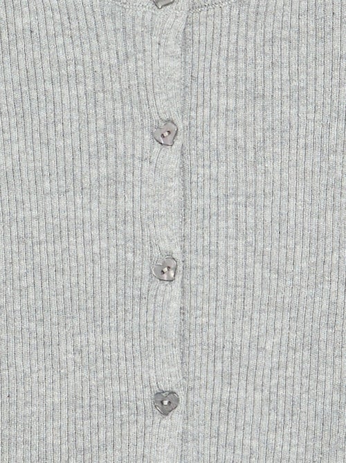 Geribd vest met lange mouwen - Kiabi