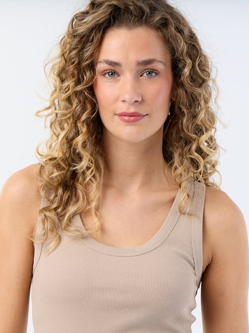 Geribde basic top - Kiabi