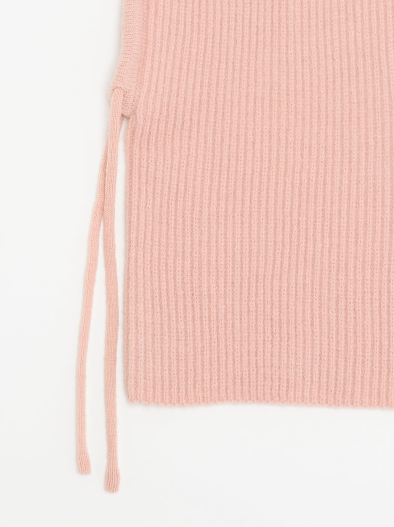 Geribde effen cagoule Rose - Kiabi