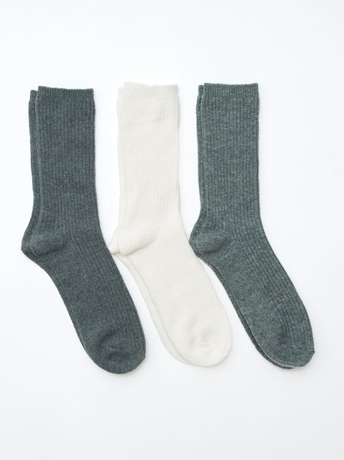 Geribde hoge sokken - Kiabi