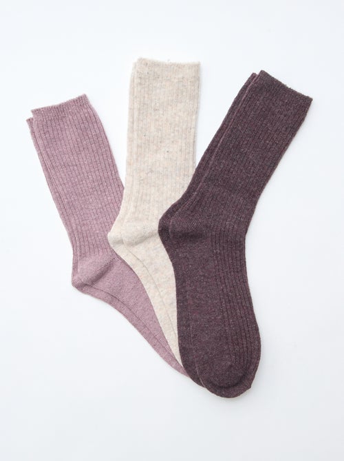 Geribde hoge sokken - Kiabi