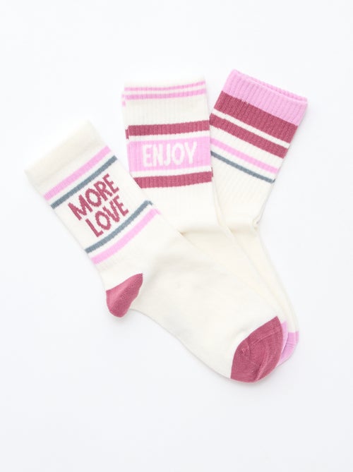 Geribde sokken - Kiabi