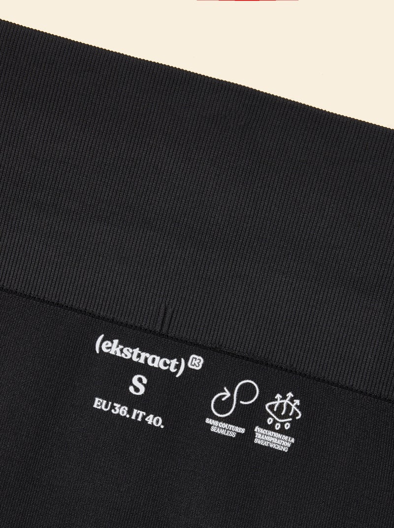 Geribde sportlegging - (ekstract) Zwart - Kiabi