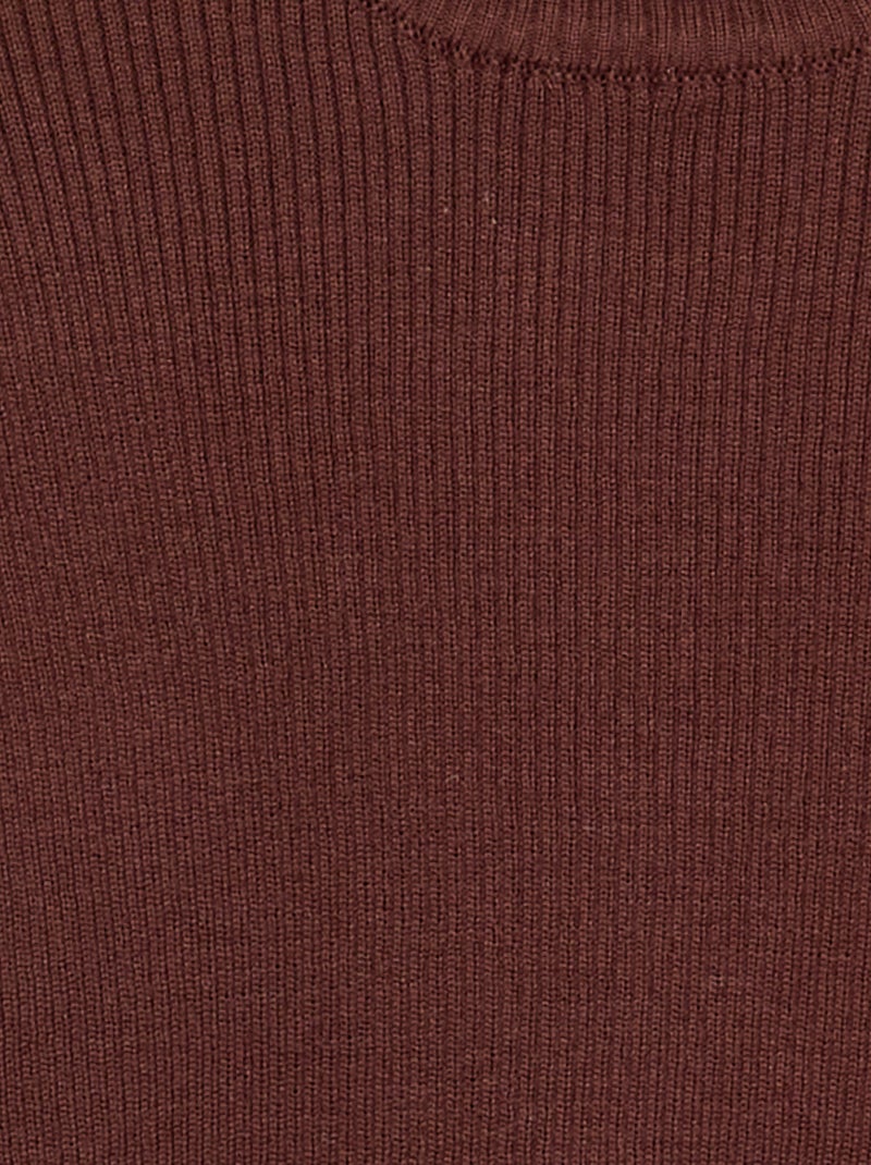 Geribde trui Bruin - Kiabi