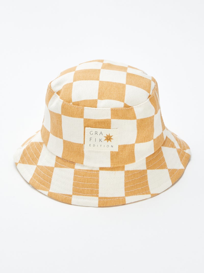 Geruit bobhoedje GEEL - Kiabi