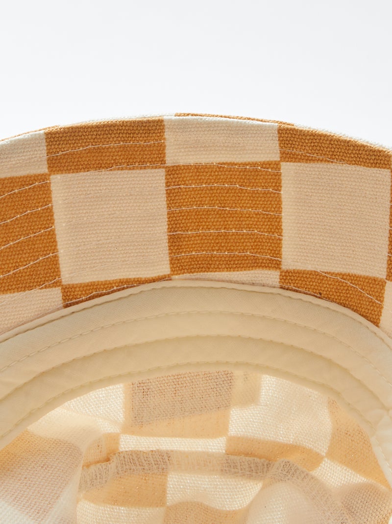 Geruit bobhoedje GEEL - Kiabi