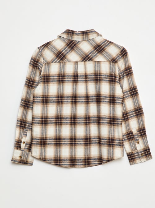 Geruit, flanellen overhemd - Kiabi