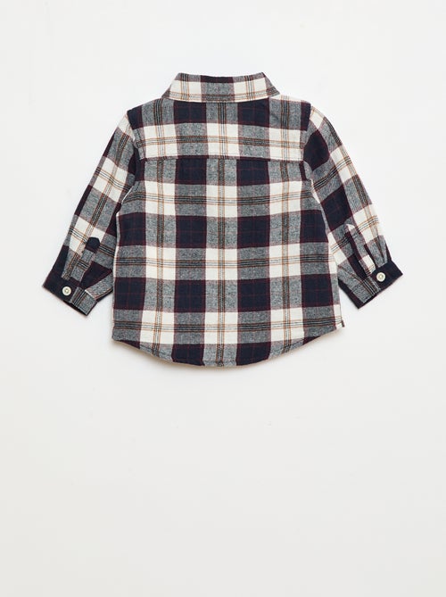 Geruit, flanellen overhemd - Kiabi