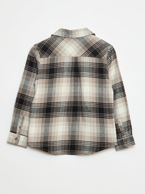 Geruit, flanellen overhemd - Kiabi