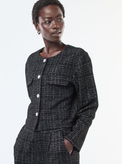 Geruit jasje met zakken met klepje | 'JDY' - Kiabi