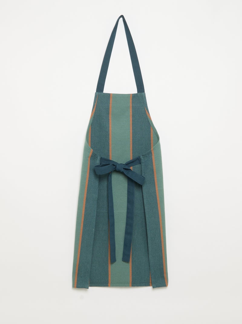 Geruit keukenschort - KIABI Home Groen - Kiabi