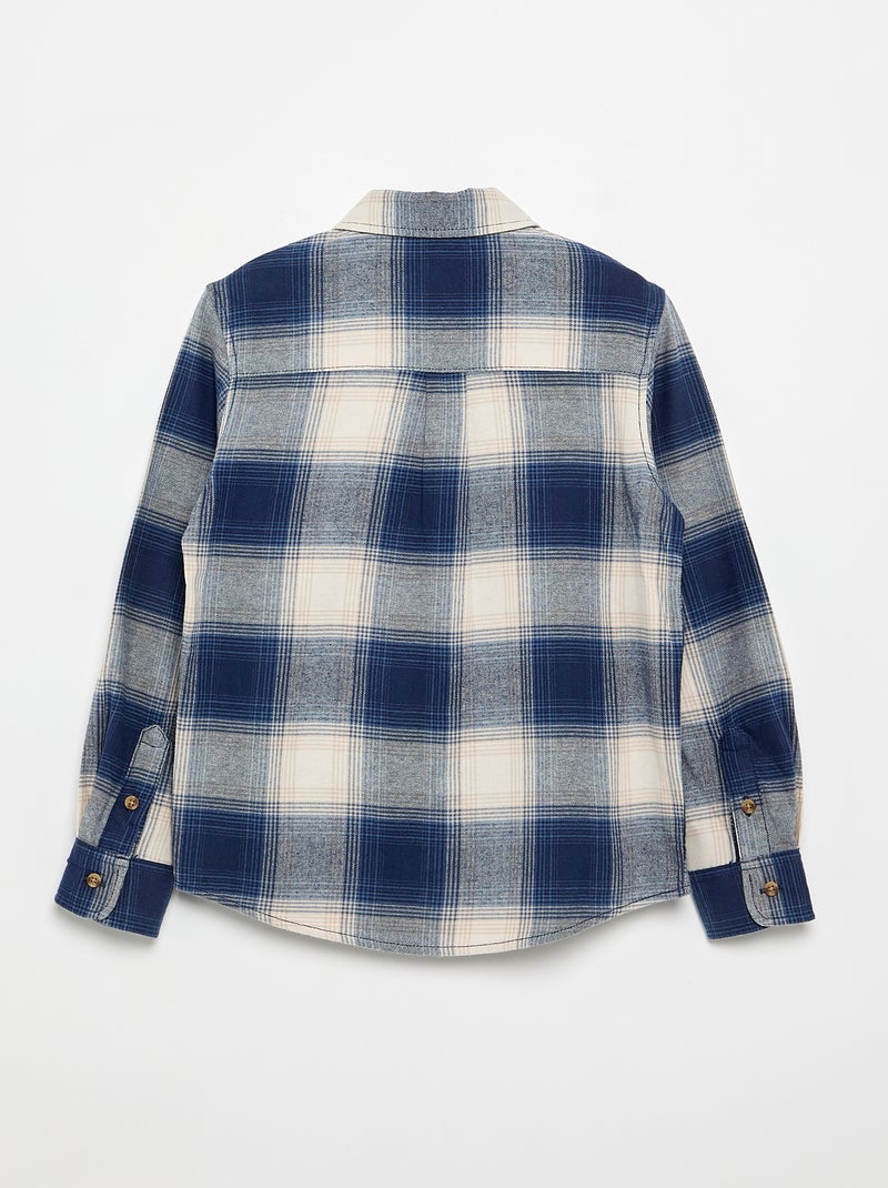 Geruit overhemd - aantrekcollectie Blauw - Kiabi