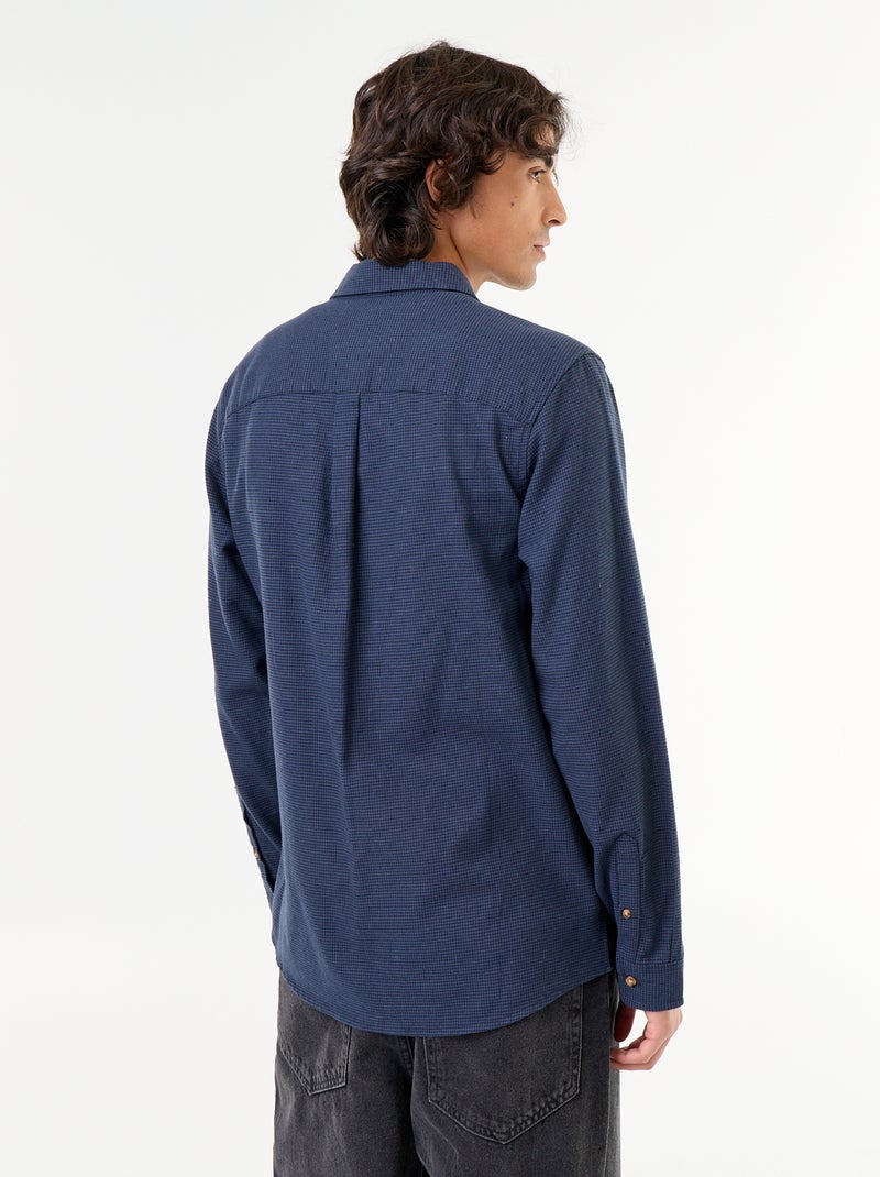 Geruit overhemd Blauw - Kiabi