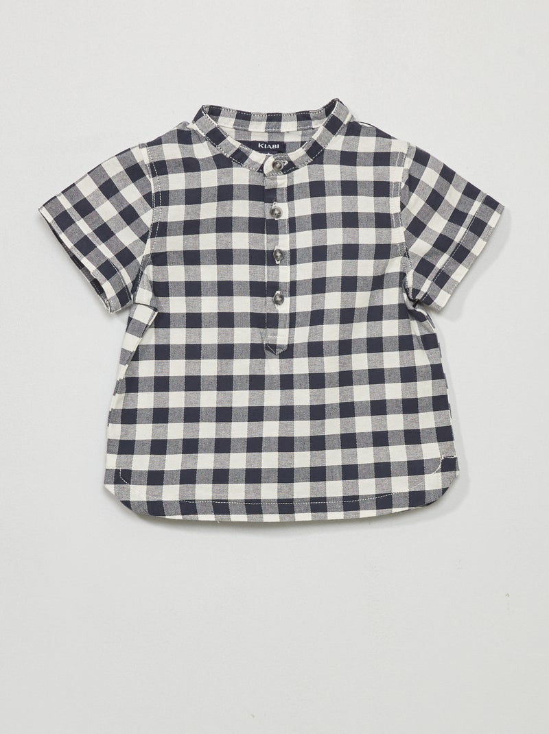 Geruit overhemd BLAUW - Kiabi