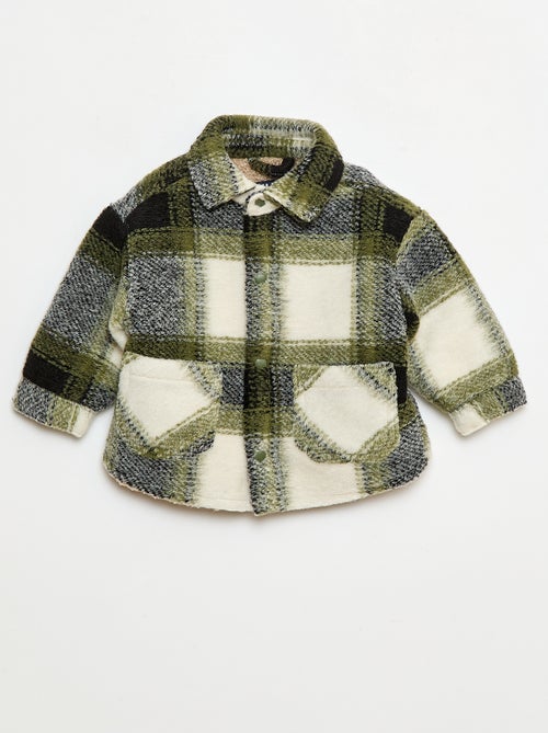 Geruit overhemd met woleffect - Kiabi