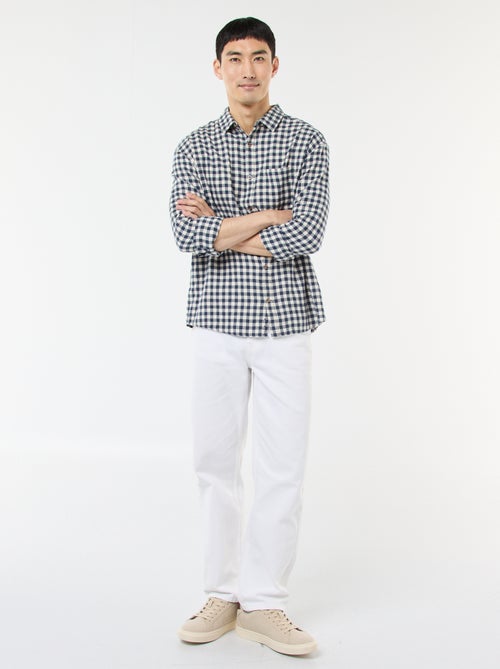 Geruit overhemd van katoenflanel - Kiabi