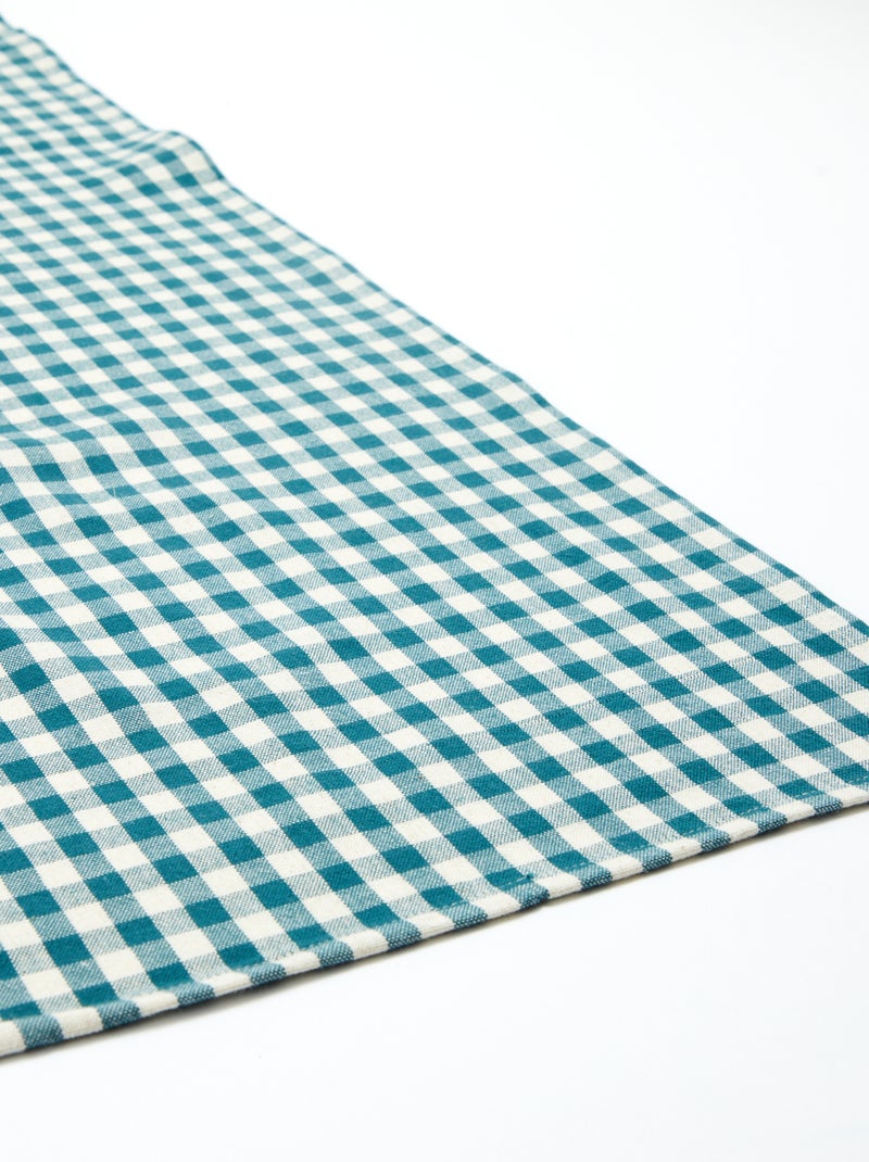Geruit tafelkleed - 150 x 250 cm - Kiabi Home GROEN - Kiabi