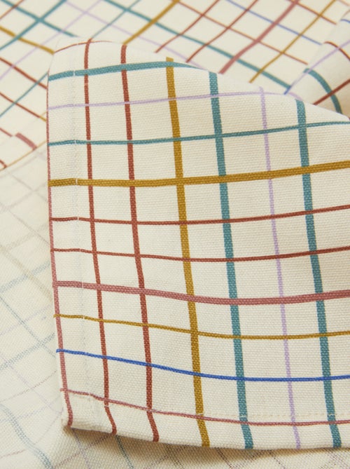 Geruit tafelkleed 150 x 300 cm - Kiabi Home - Kiabi