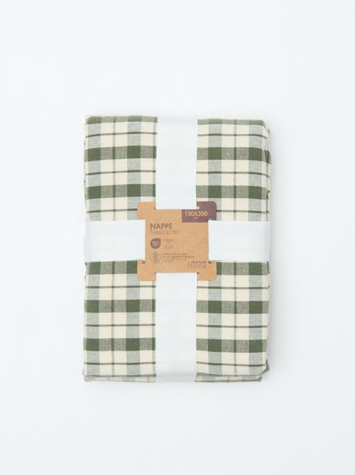 Geruit tafelkleed 150 x 300 cm - Kiabi Home - Kiabi