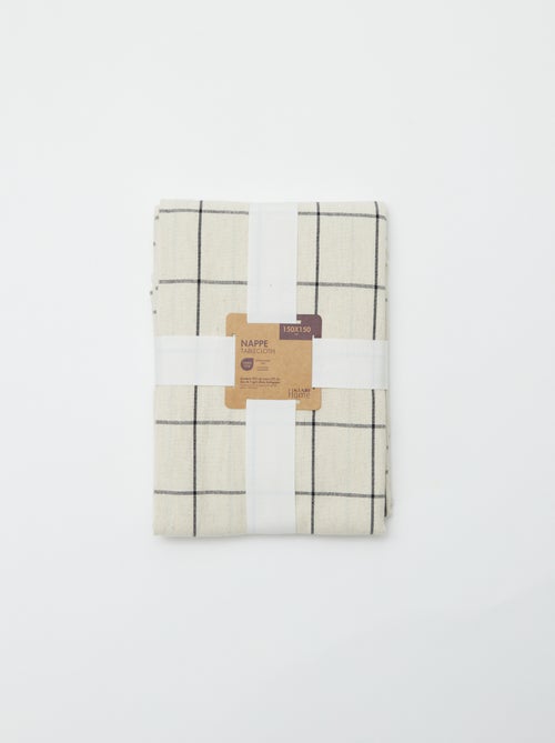 Geruit tafelkleed (155x155 cm) - Kiabi Home - Kiabi