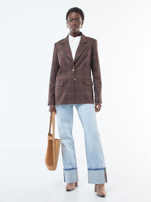 Geruite blazer - - Kiabi