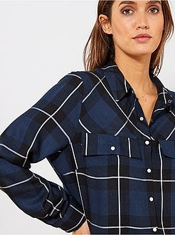 Geruite blouse - Kiabi
