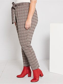 Geruite broek - Kiabi