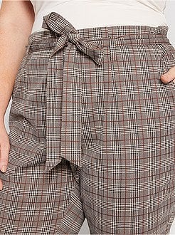 Geruite broek - Kiabi