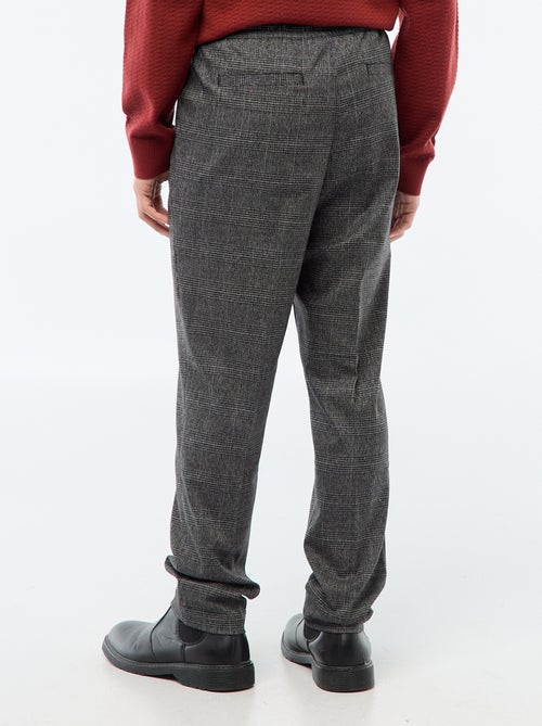 Geruite broek in joggingstijl - Kiabi