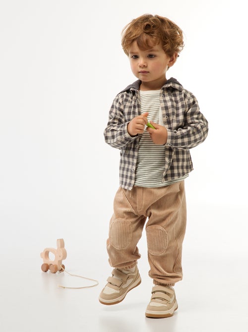 Geruite, flanellen blouse - Kiabi