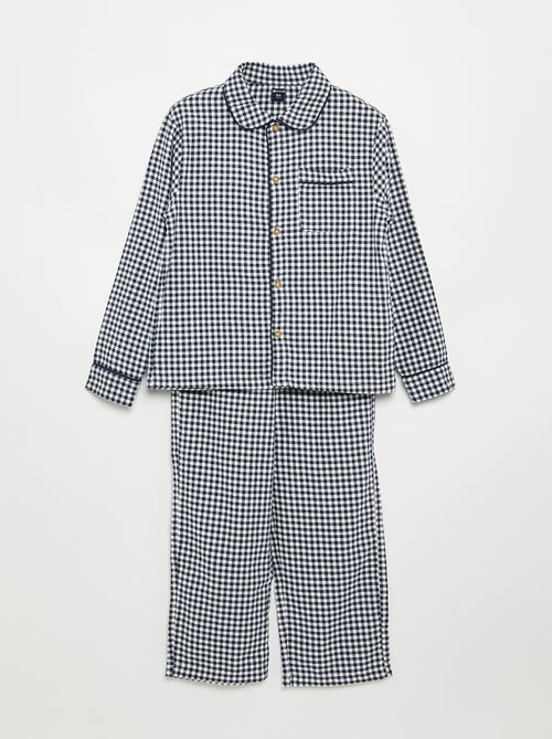 Geruite flanellen pyjama - Kiabi Geruite flanellen pyjama - Kiabi