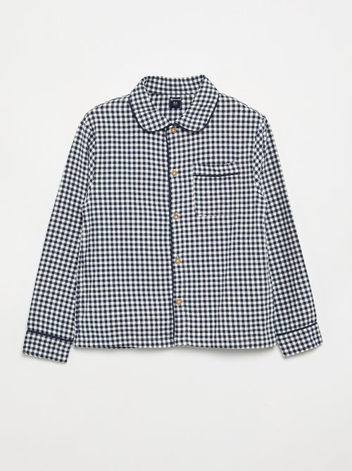 Geruite flanellen pyjama - Kiabi Geruite flanellen pyjama - Kiabi