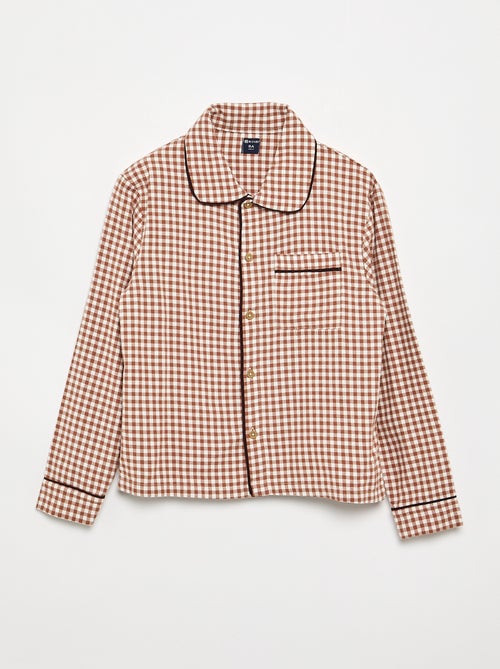Geruite flanellen pyjama - Kiabi