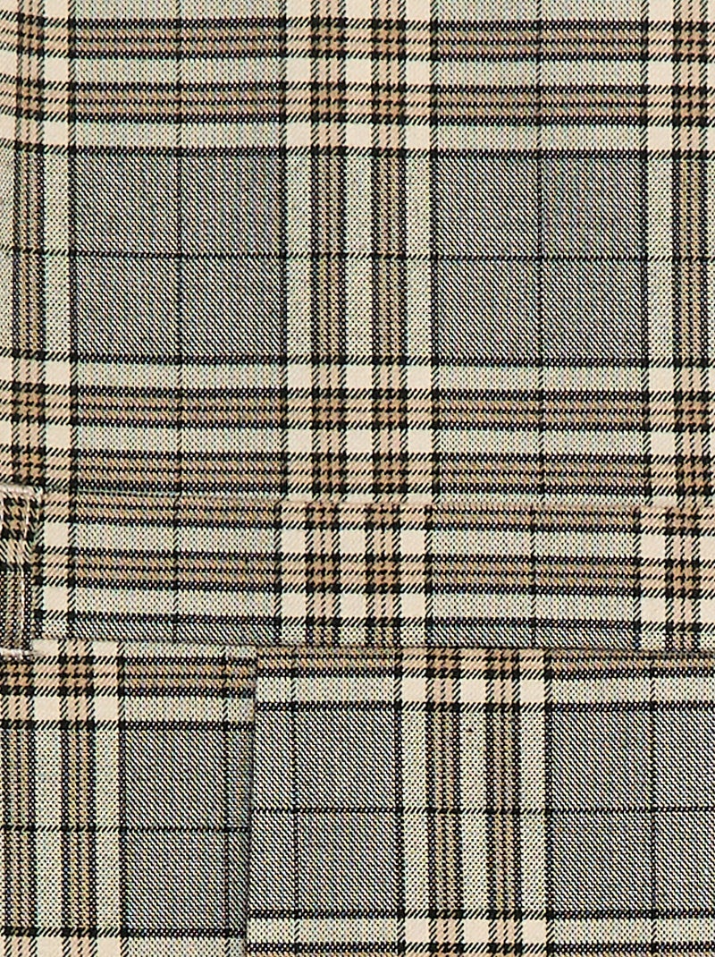 Geruite jurk tot halverwege de dijen Grijs - Kiabi