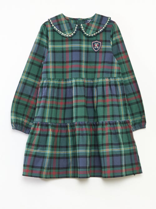 Geruite, katoenen jurk | Kiabi X Catherine Painvin - Kiabi