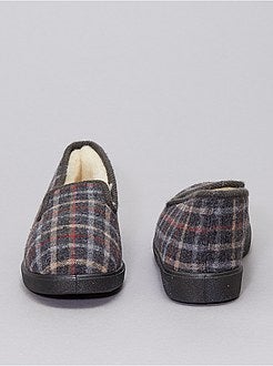 Geruite pantoffels - Kiabi