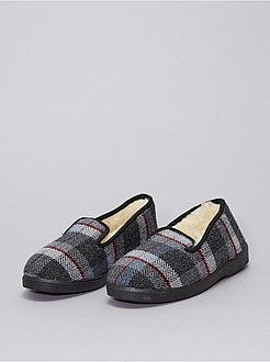 Geruite pantoffels - Kiabi