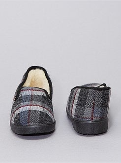 Geruite pantoffels - Kiabi