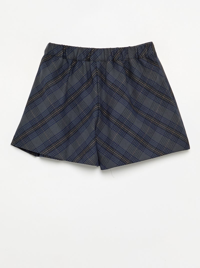 Geruite rokbroek Blauw - Kiabi