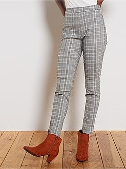 Geruite skinny broek - Kiabi