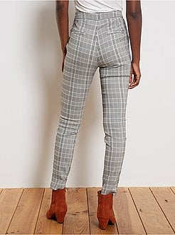 Geruite skinny broek - Kiabi