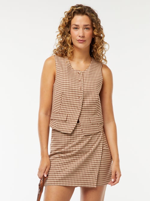 Geruite skort - Kiabi