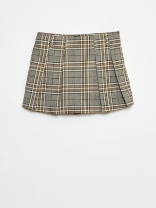 Geruite skort
