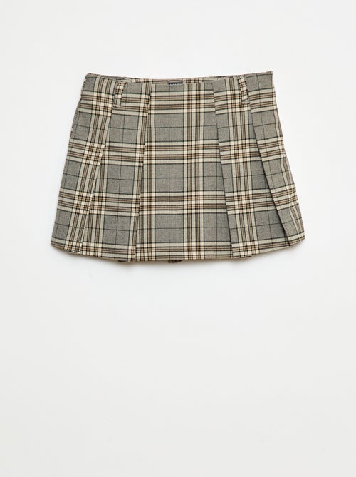 Geruite skort - Kiabi