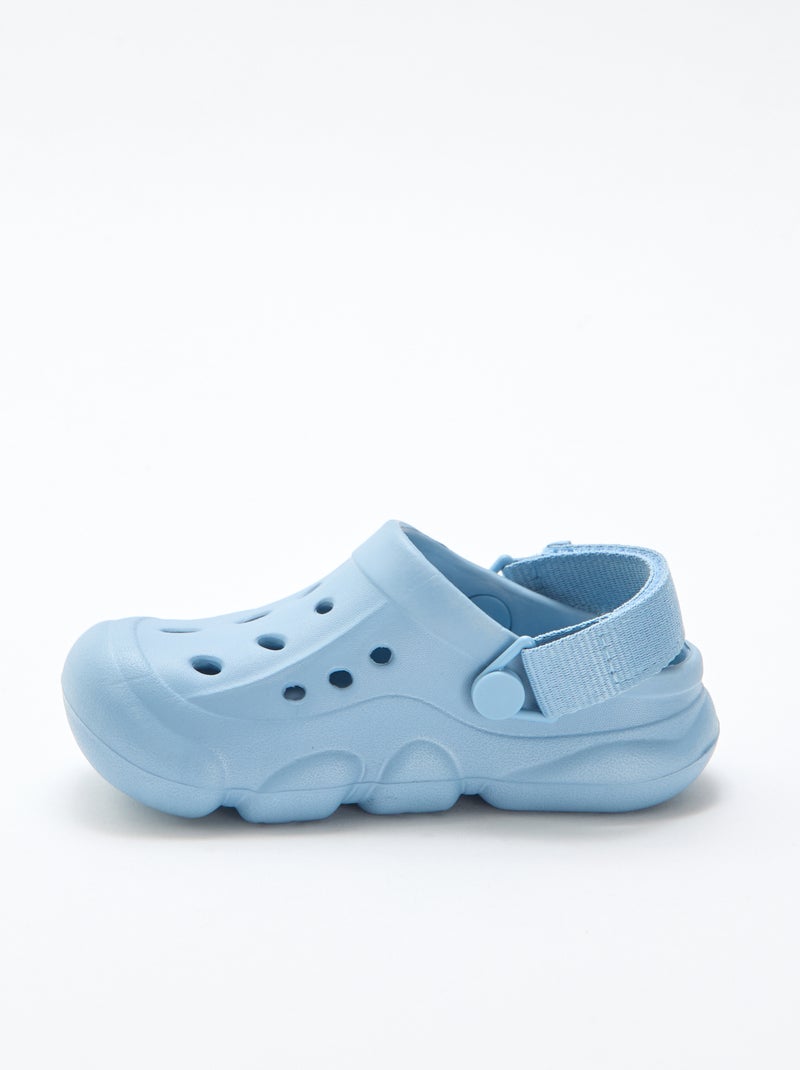Gesloten effen strandmuiltjes Blauw - Kiabi