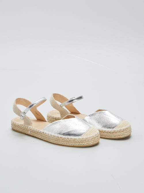 Gesloten sandalen in espadrillestijl - Kiabi