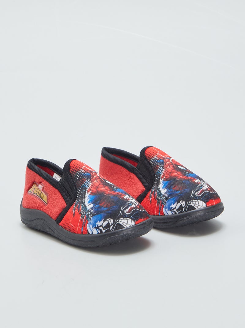 Gesloten Spider-Man-sloffen ROOD - Kiabi