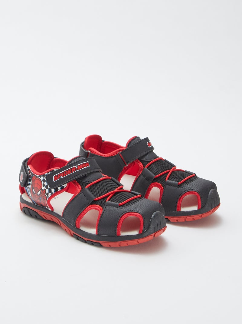 Gesloten sportsandalen 'Spider Man' ZWART - Kiabi